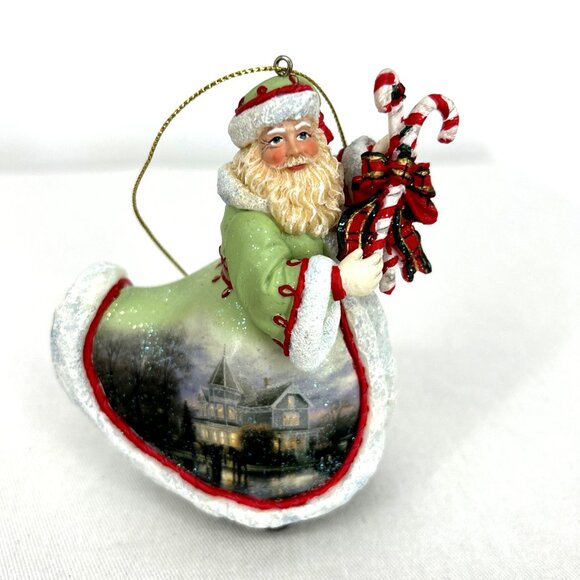 Thomas Kinkade Sweet Memories Of Christmas Ornament Santa 2003 - Picture 1 of 6